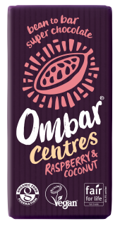 Ombar Centres s náplní - malina a kokosová smetana RAW BIO