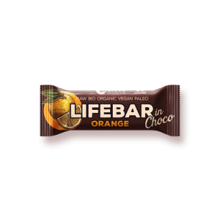 InChoco pomerančová Lifebar RAW BIO