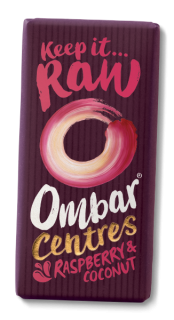 Ombar Centres s náplní - malina a kokosová smetana RAW BIO