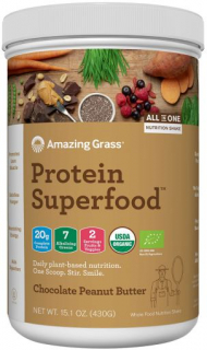 Amazing Grass Superfood protein Chocolate Peanut Butter BIO