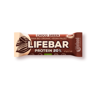 Choco Green Protein 20% Lifebar RAW BIO
